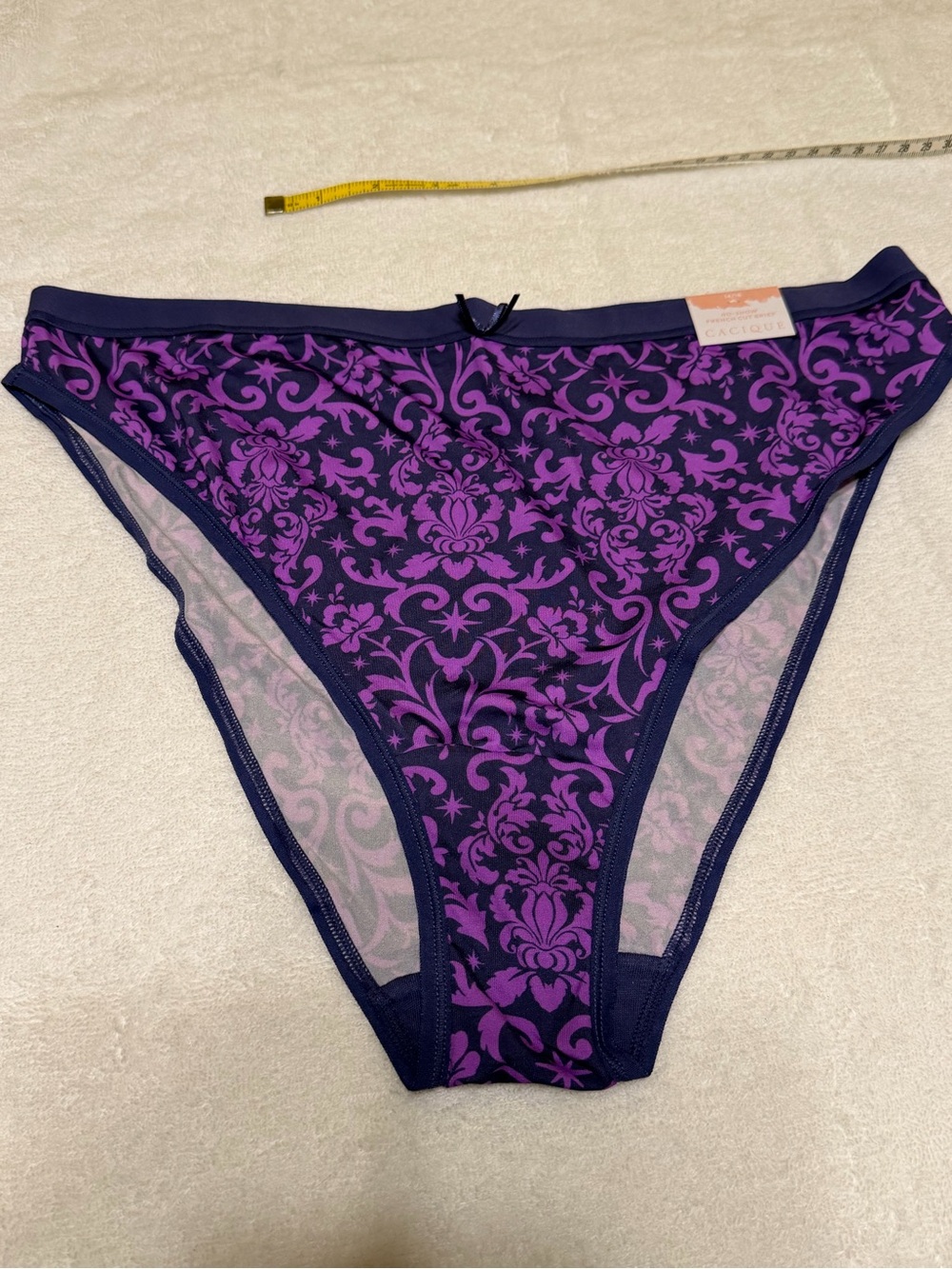 Cacique Purple No Show French Cut Panties